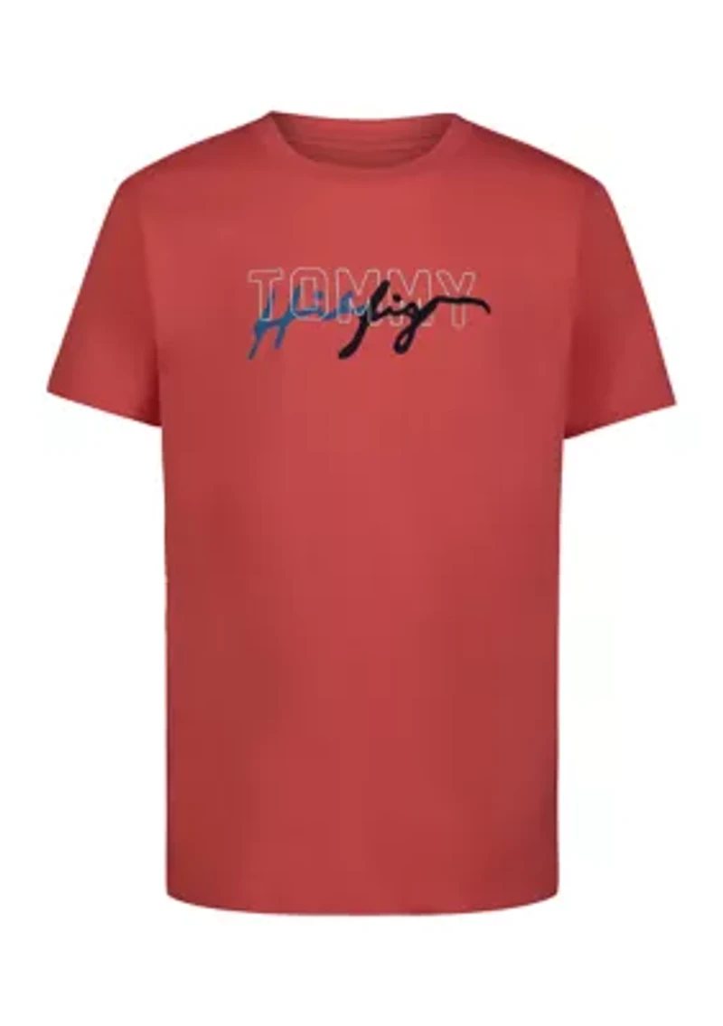 Boys 4-7 Short Sleeve Signature Tangle Script Logo Graphic T-Shirt