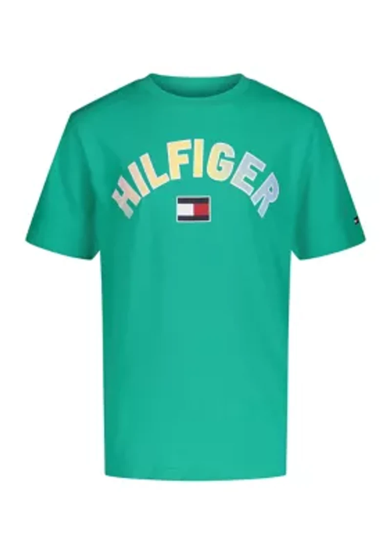 Boys 8-20 Short Sleeve Ombré Logo Graphic T-Shirt