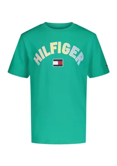 Boys 8-20 Short Sleeve Ombré Logo Graphic T-Shirt