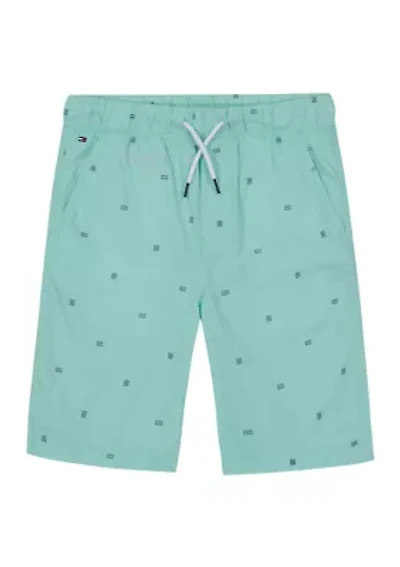 Boys 8-20 Pull On Schiffli Shorts