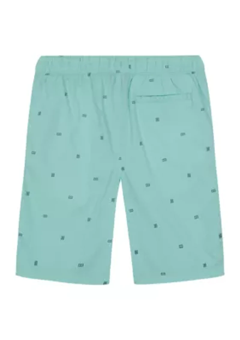 Boys 8-20 Pull On Schiffli Shorts