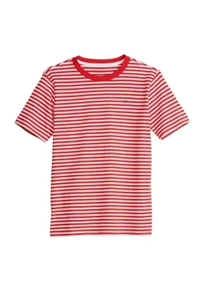 Boys 8-20 Short Sleeve Striped Cotton T-Shirt