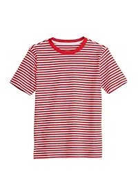 Boys 8-20 Short Sleeve Striped Cotton T-Shirt