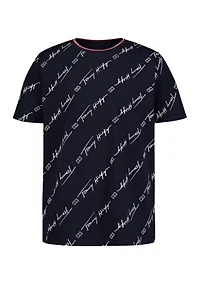 Boys 4-7 Script Ringer Printed T-Shirt
