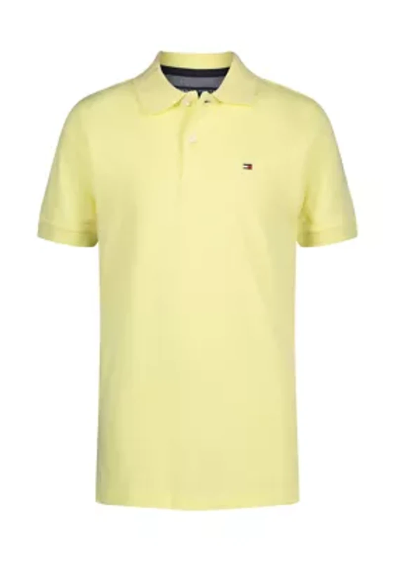 Boys 4-7 Short Sleeve Ivy Knit Polo Shirt