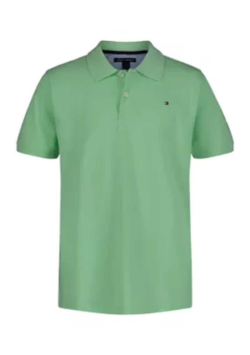Boys 8-20 Short Sleeve Ivy Knit Polo Shirt