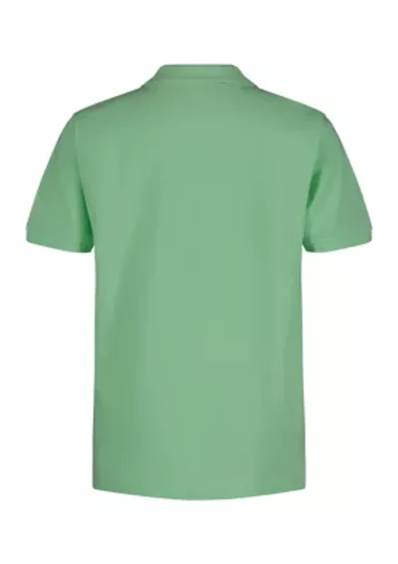 Boys 8-20 Short Sleeve Ivy Knit Polo Shirt