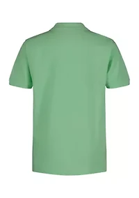 Boys 8-20 Short Sleeve Ivy Knit Polo Shirt
