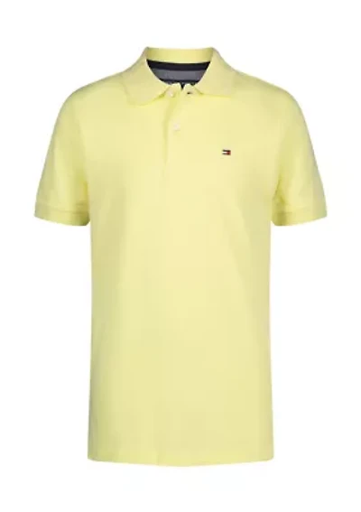 Boys 8-20 Short Sleeve Ivy Knit Polo Shirt