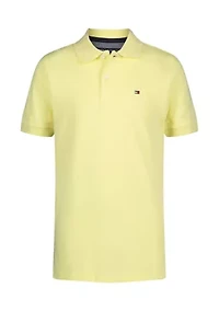 Boys 8-20 Short Sleeve Ivy Knit Polo Shirt