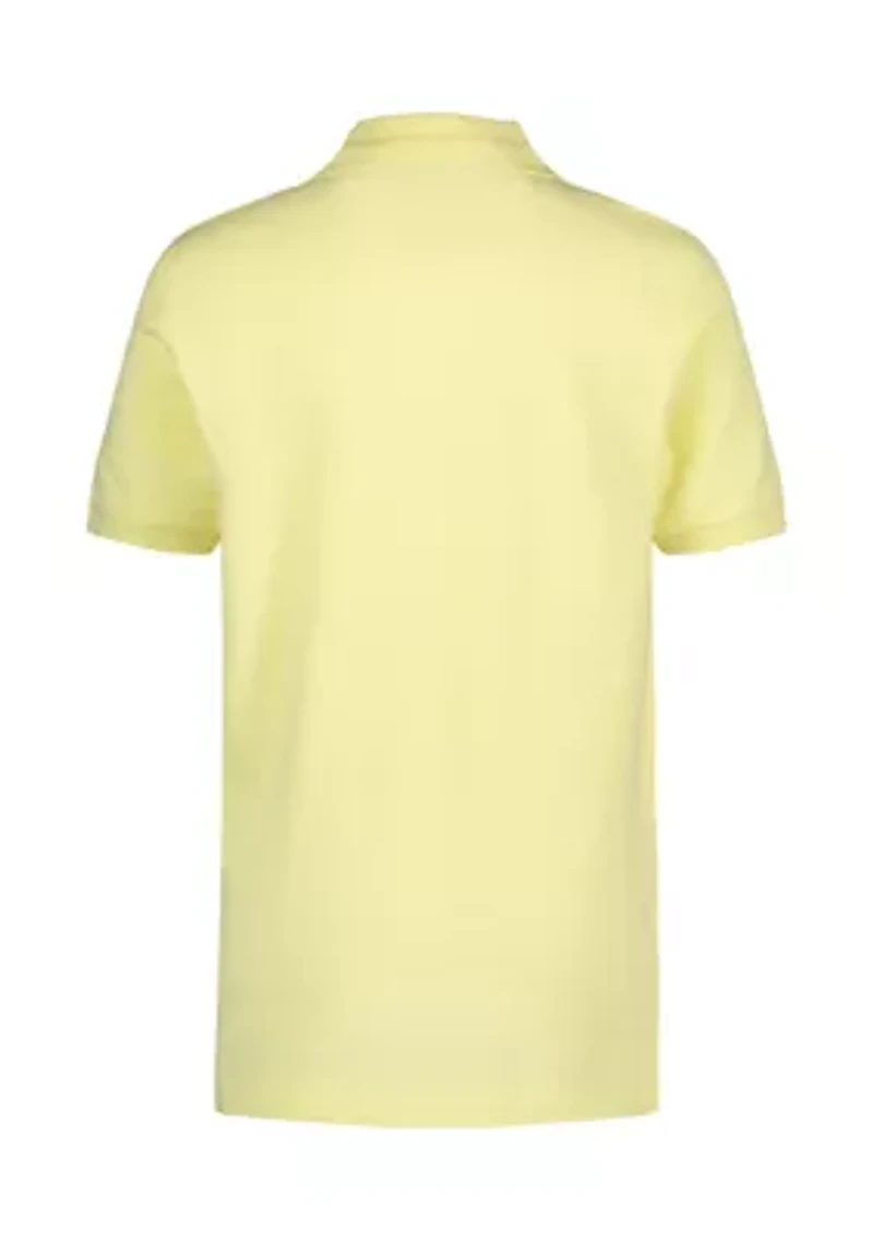 Boys 8-20 Short Sleeve Ivy Knit Polo Shirt