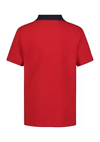 Boys 8-20 Script Logo Polo Shirt