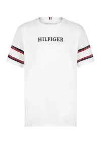 Boys 8-20 Wide Stripe Sleeve Graphic T-Shirt