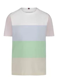 Boys 8-20 Horizontal Pieced Stripe T-Shirt