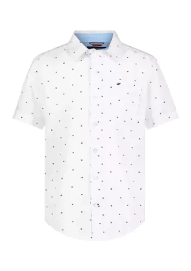 Boys 8-20 Flag Woven Shirt