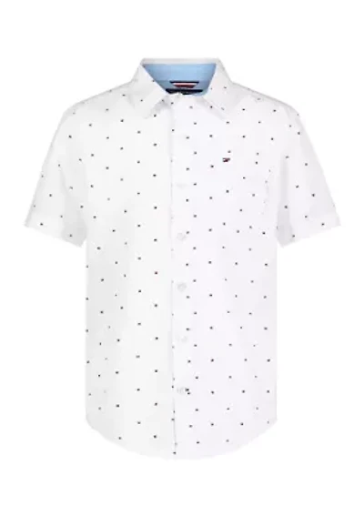 Boys 8-20 Flag Woven Shirt