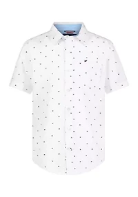Boys 8-20 Flag Woven Shirt