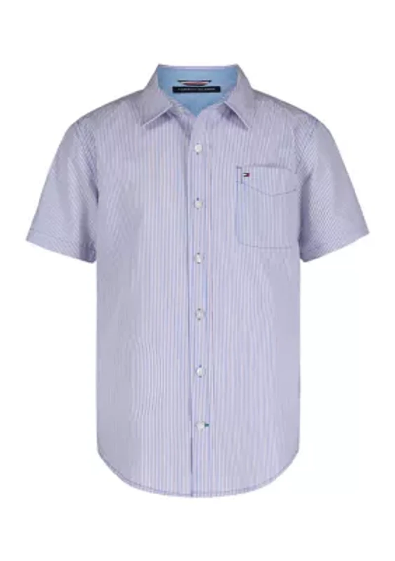 Boys 8-20 Stripe Woven Shirt