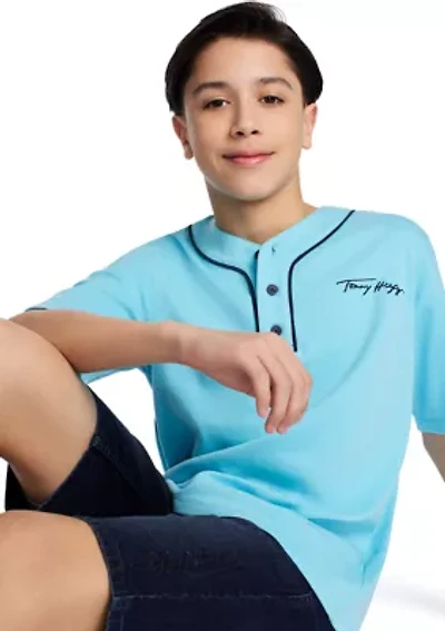 Boys 8-20 Short Sleeve Tommy Team Top