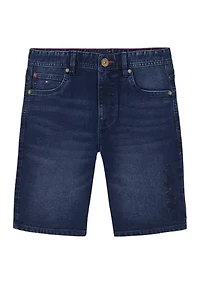 Boys 8-20 Logo Denim Shorts