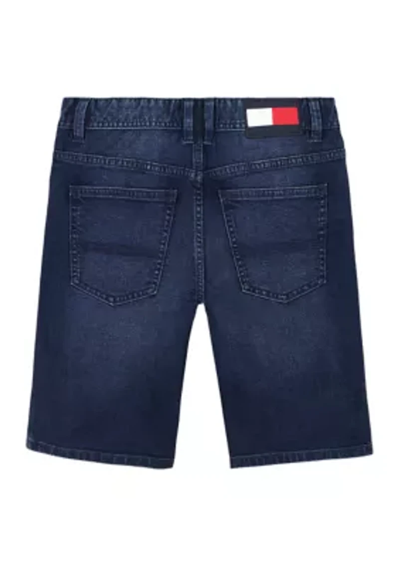Boys 8-20 Logo Denim Shorts