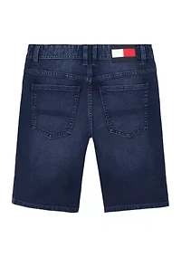Boys 8-20 Logo Denim Shorts