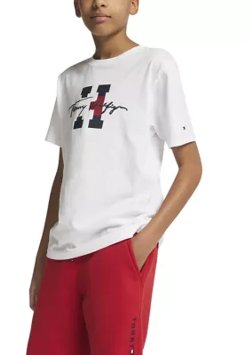 Boys 8-20 Logo Script Graphic T-Shirt