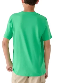 Boys 8-20 Script Short Sleeve Shirt