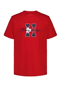 Boys 8-20 Script Short Sleeve T-Shirt
