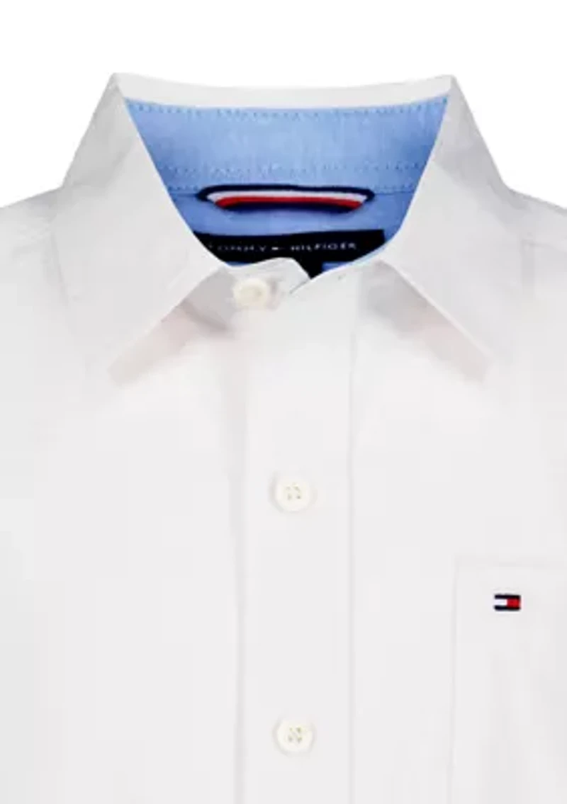 Boys 8-20 Textured Woven Shirt