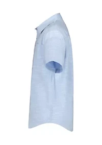 Boys 8-20 Texture Woven Button Down Shirt