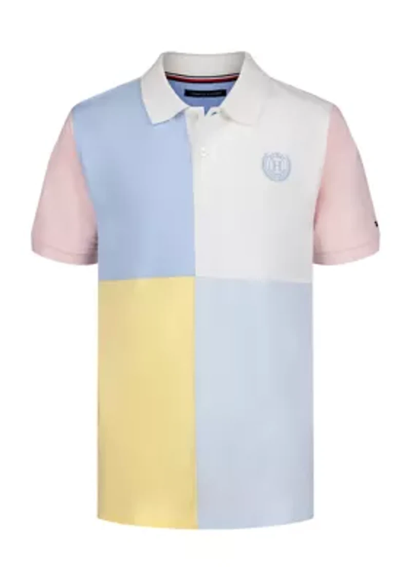 Boys 8-20 Quad Polo Shirt