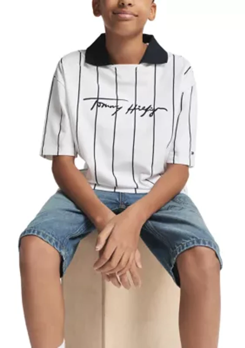 Boys 8-20 Stadium Knit Top