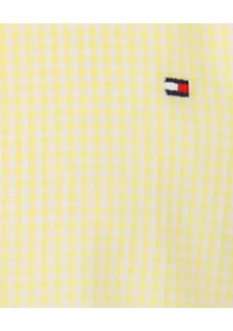 Boys 8-20 Soft Block Button Down Shirt