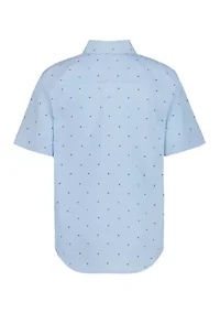 Boys 8-20 Flag Short Sleeve Woven Shirt
