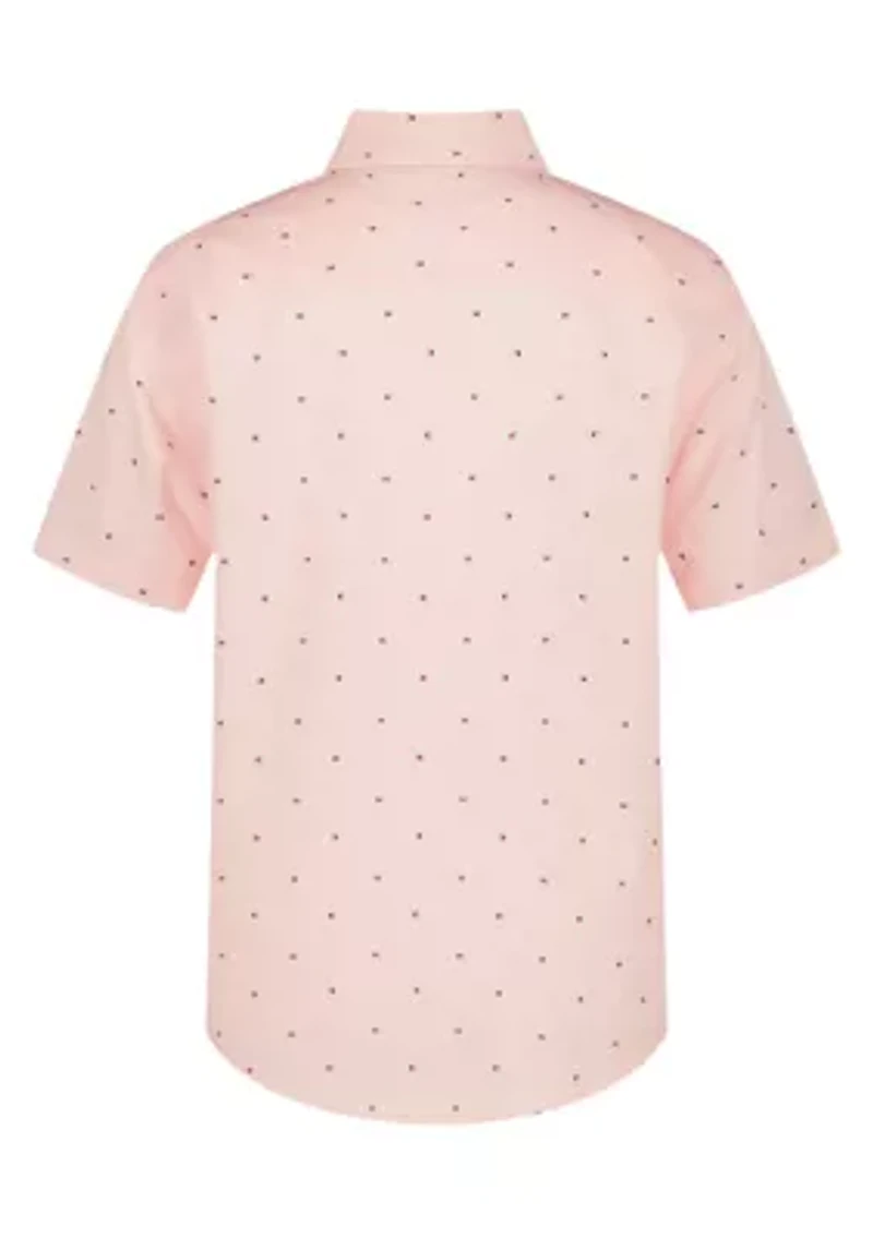 Boys 8-20 Flag Short Sleeve Woven Shirt