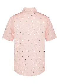 Boys 8-20 Flag Short Sleeve Woven Shirt