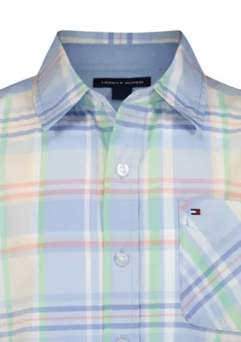 Boys 8-20 Plaid Shirt