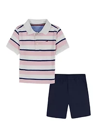 Boys 4-7 Polo Shirt and Shorts Set