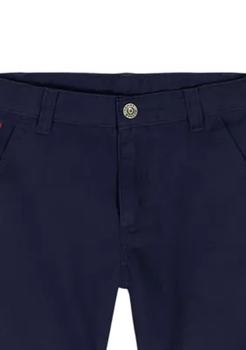 Toddler Boys Plaid Shirt and Shorts Set