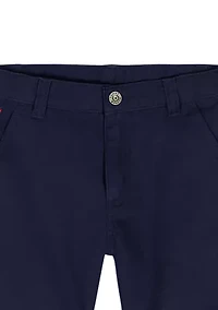 Toddler Boys Plaid Shirt and Shorts Set