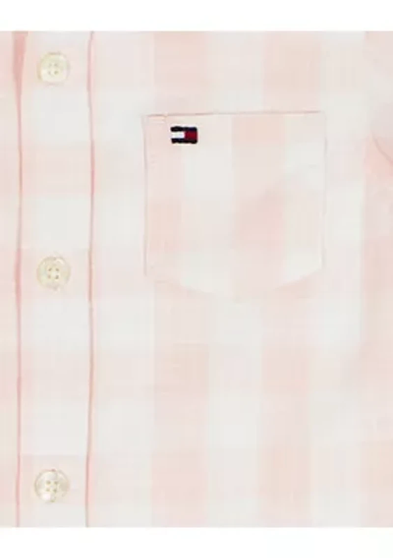 Toddler Boys Button Down Shirt and Shorts Set