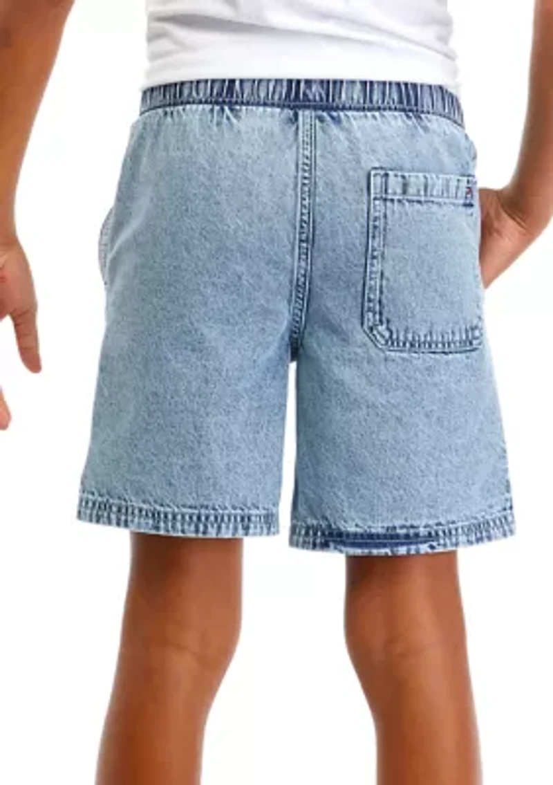 Boys 8-20 Sporty Denim Shorts