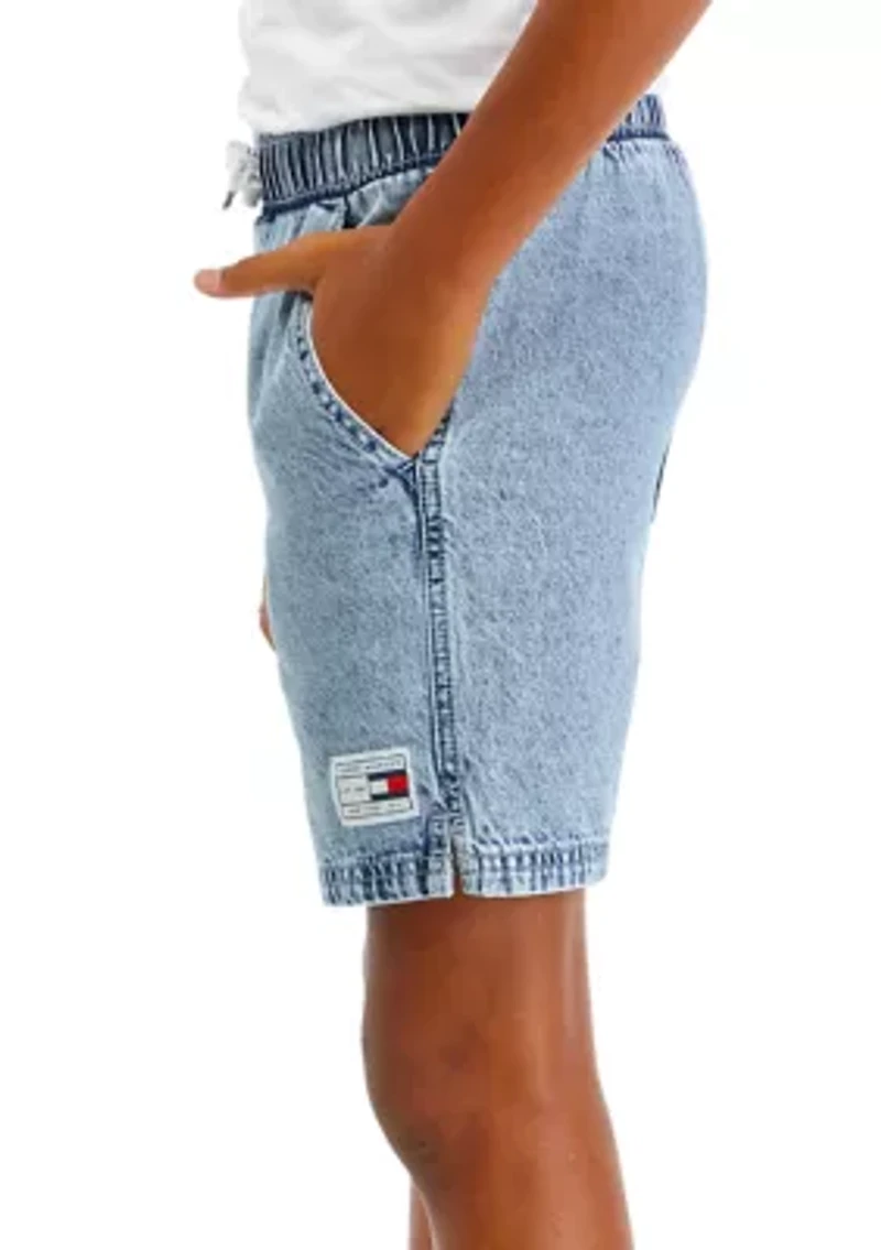 Boys 8-20 Sporty Denim Shorts