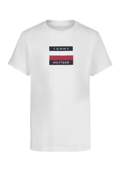 Boys 8-20 Short Sleeve Signature Chest Stripe T-Shirt