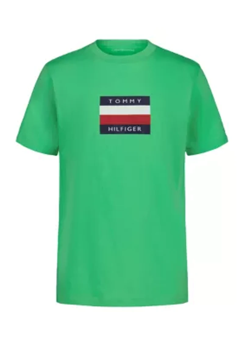 Boys 8-20 Signature Chest Flag Logo T-Shirt