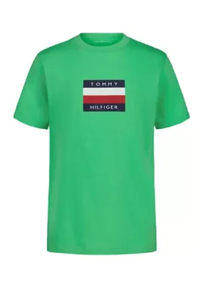 Boys 8-20 Signature Chest Flag Logo T-Shirt