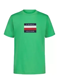 Boys 8-20 Signature Chest Flag Logo T-Shirt