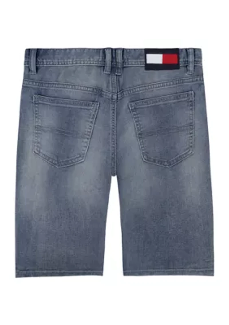 Boys 8-20 Logo Denim Shorts