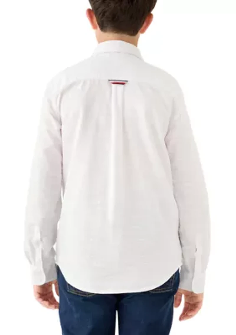 Boys 8-20 Better Collections Long Sleeve Woven Texture